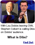 Stephen Colbert has invoked the sacred call of Dibs to claim an audience that no longer has a show to watch.